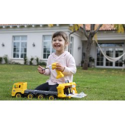 Arbejdsbil, stor med kran, byg selv