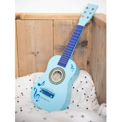 Guitar til brn bl m/node, 60 cm