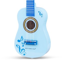 Guitar til brn bl m/node, 60 cm