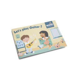 Guitar hjerte rosa 60 cm tr, Woet