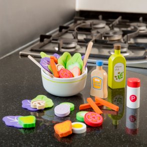 Salat legemad, tr� og filt, Woet