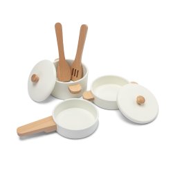 Wooden pan set (white), Woet