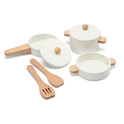 Wooden pan set (white), Woet