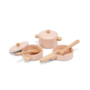 Wooden pan set (pink), Woet