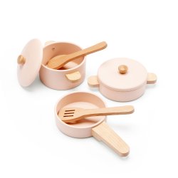 Wooden pan set (pink), Woet