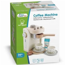 Kaffemaskine, creme/natur tr