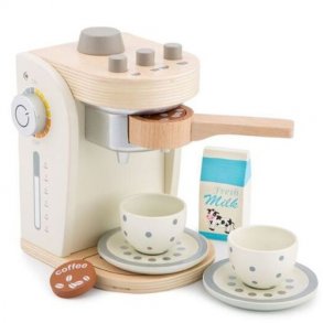 Kaffemaskine, creme/natur tr