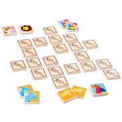 Huskespil m/ dyr i tr, Woet