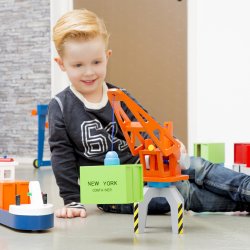 Container Kran, tr orange