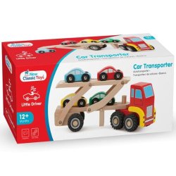 Autotransporter med sm biler, tr