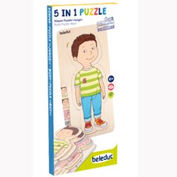 Dreng, 5-lags puslespil i tr