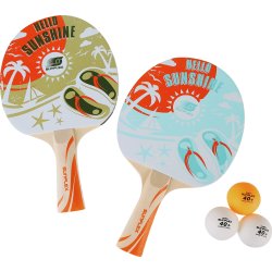 Bordtennisbat st, Strand-liv 2 pak