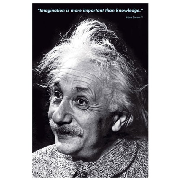 Einstein plakat, Imagination