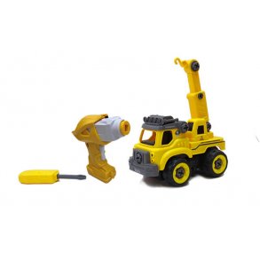 Kranbil byg selv m/ fjernstyring og lyd