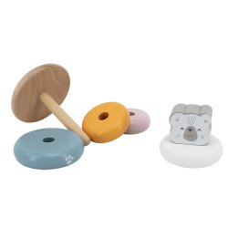 Stable-vippe isbj�rn p� pind