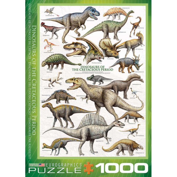 Dinosaur puslespil 1000