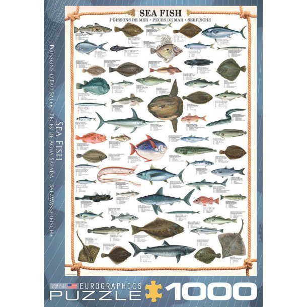 Havfisk - 1000 brikker