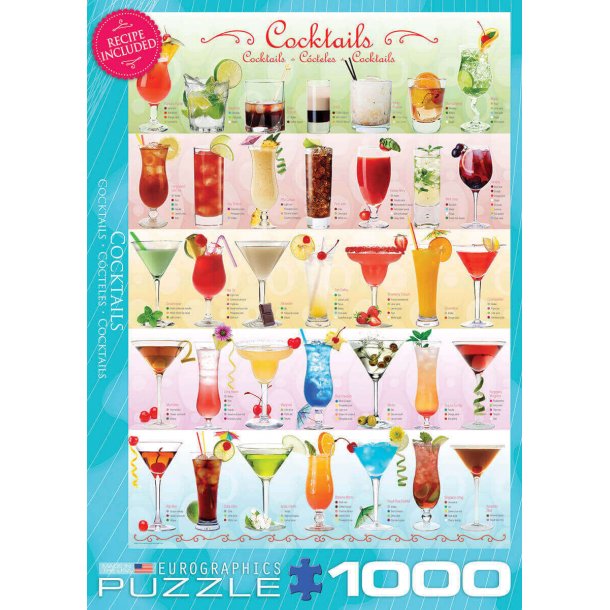 Cocktails puslespil, 1000