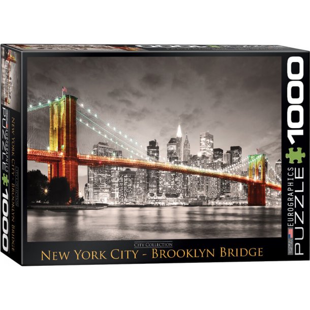 Brooklyn Bridge s/h puslespil 1000