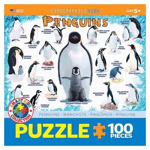 Pingvin puslespil, 100 