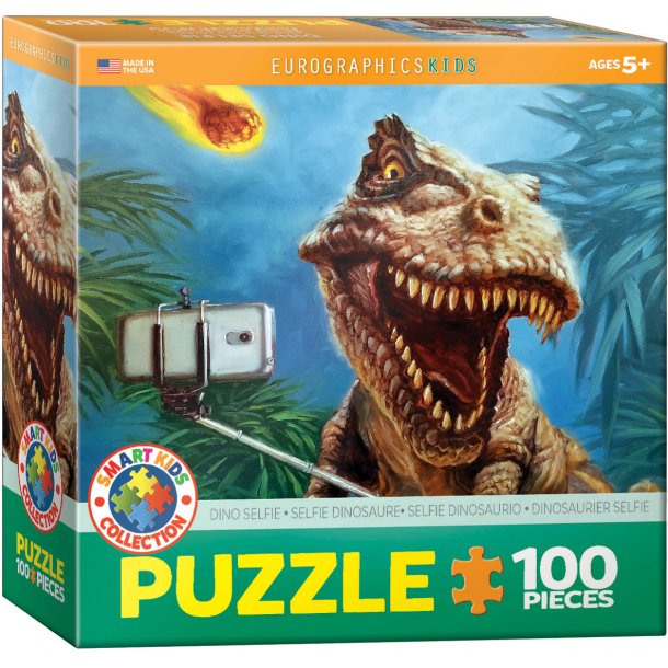 Dinosaur Slefie puslespil, 100