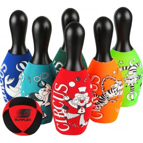 Bowling spil Cirkus, neopren/plast