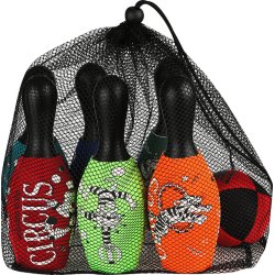 Bowling spil Cirkus, neopren/plast