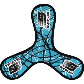 Frisbee boomerang foldbar 4 designs, neopren tekstil