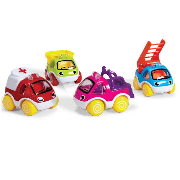 Træk-tilbage mini m/12 Baby legetøj - Penesco Trading