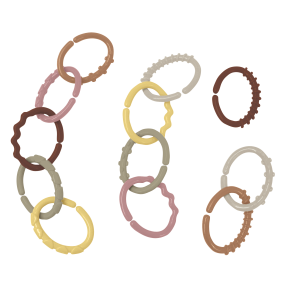 Basis klik ringe, Boho Chic, 12 styk