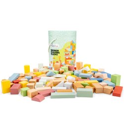 Byggeklodser - 100 stk i tr, Woet