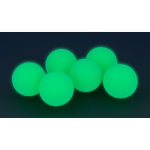 Sunflex Sport GLOWING TT-BALLS - Selvlysende bordtennisbolde,