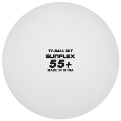Sunflex BALL SET &#150; St med 7 bordtennisbolde i flere strrelser og farver