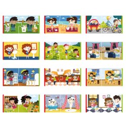 Pas p vores planet, 2 brikkers sekvens puslespil