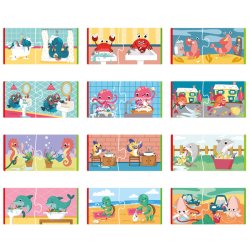 Spar p vandet - 2 brikker sekvens puslespil